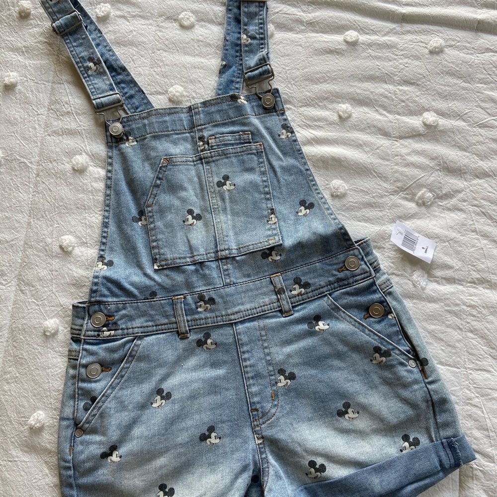 Mickey Mouse Denim Overalls